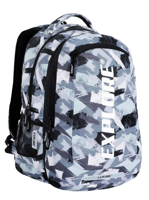 Seljakott Explore 2-ühes Viki "Must/valge/hall"