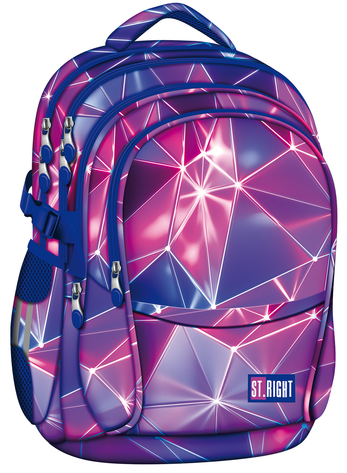 Seljakott 17" "Murtud värvid" ergonoomilise ventileeruvast materjalist seljatoestusega. St.Right