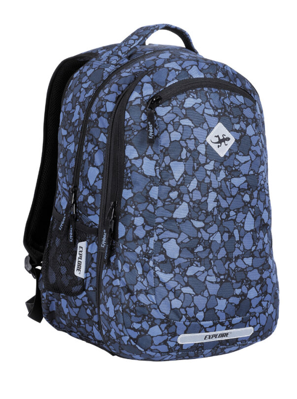 Seljakott Explore 2-ühes Viki "Sinine mosaiik"