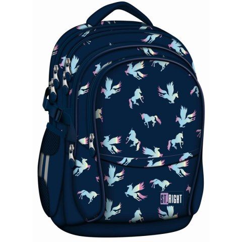 Seljakott 17" "Holo ükssarvik" ergonoomilise ventileeruvast materjalist seljatoestusega, St.Right