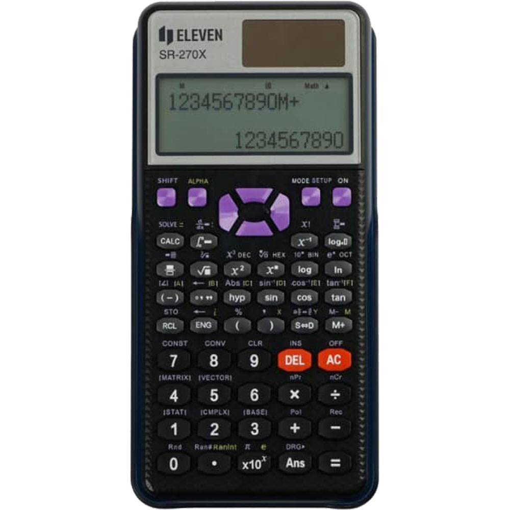 Funktsioonkalkulaator Eleven SR-270X 10+2 kohta LCD displei, 236 funktsiooni  20/100