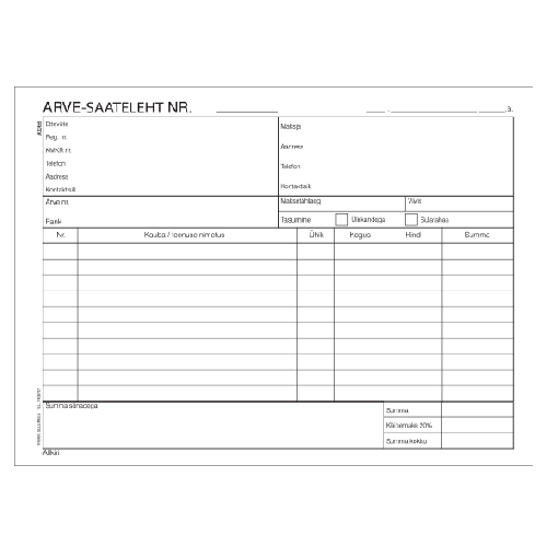 Arve-saateleht A5 laiuti 100l isekopeeruv CFB /5