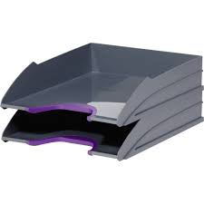 Dokumendisahtel Durable A4 antratsiit/lilla, 2tk komplektis