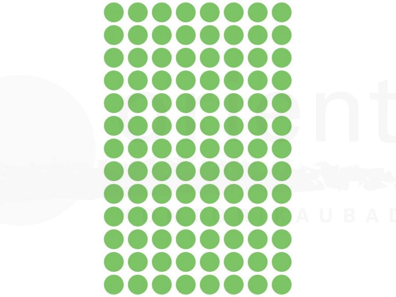 Etiketid 10mm ring 10lehte kilepakis/roheline