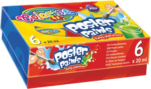 Guaššvärvide komplekt, Colorine Patio 6x20ml /6