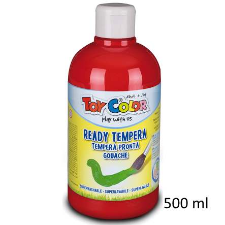 Guaššvärv 500ml punane, Toy Color /12