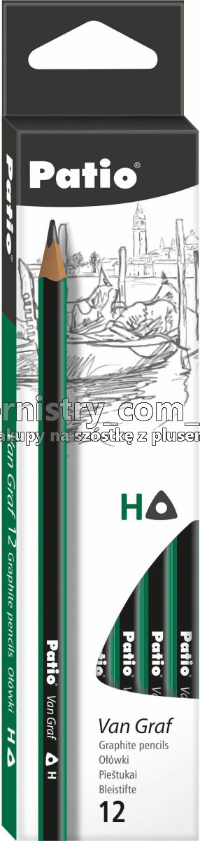 Harilik pliiats H Van Graf kolmetahuline Patio/12