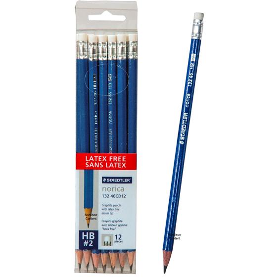 Harilik pliiats HB Norica kustutuskummiga, Staedtler /12/72