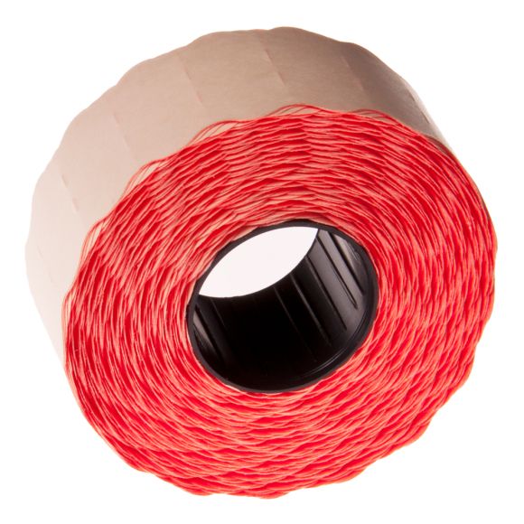 Hinnapüstoli lint 26x12 ümar serv, punane/36