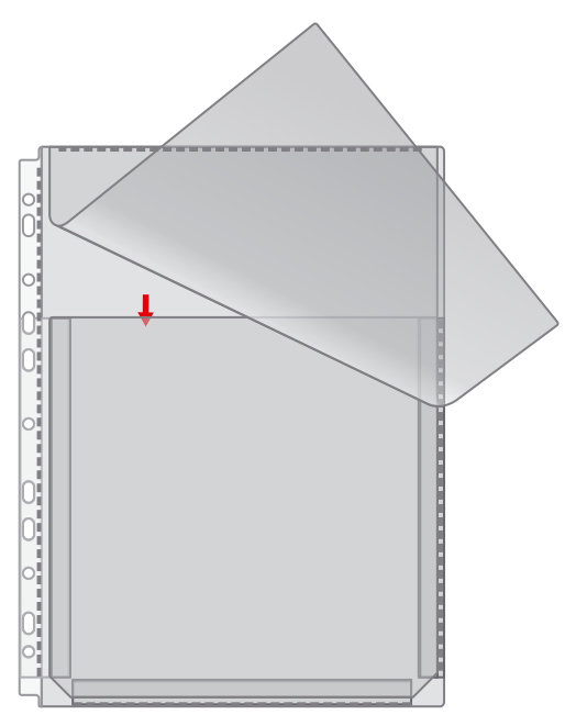 Köidetav kängurutasku A4 U-tasku klapiga Karto/25/200 asendus 102-10