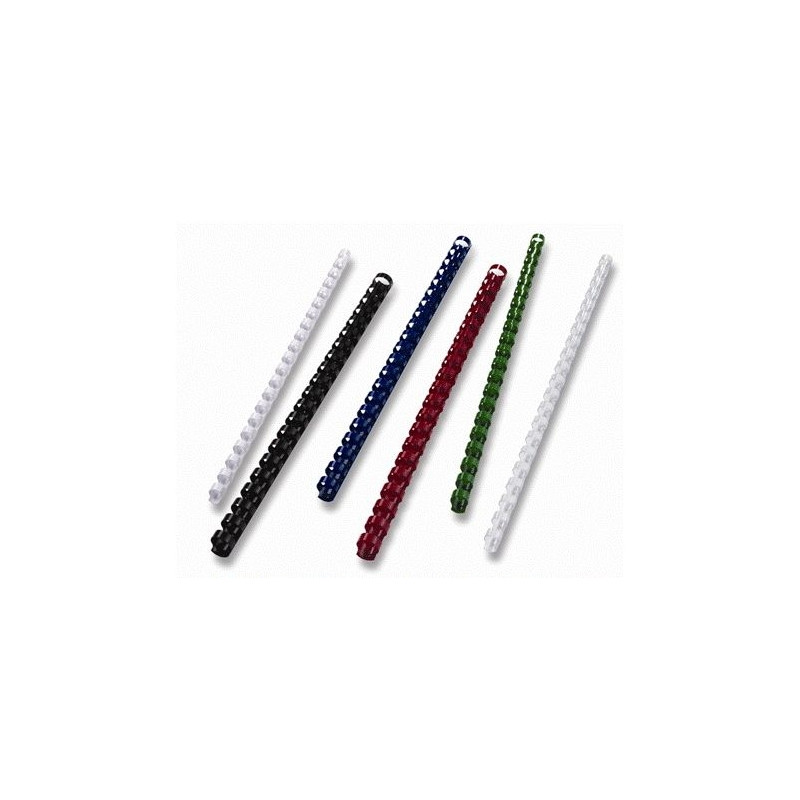 Köitespiraal 6mm must,plast,max 25L/100