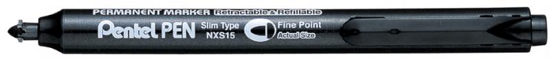 Permanentmarker NXS15 lülitiga 4,5mm must, Pentel /12/576