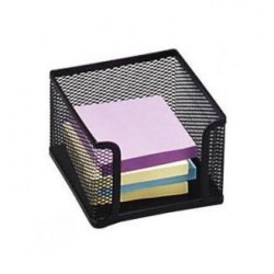 Märkmepaberialus 9,5x9,5cm metall must, Forpus /12