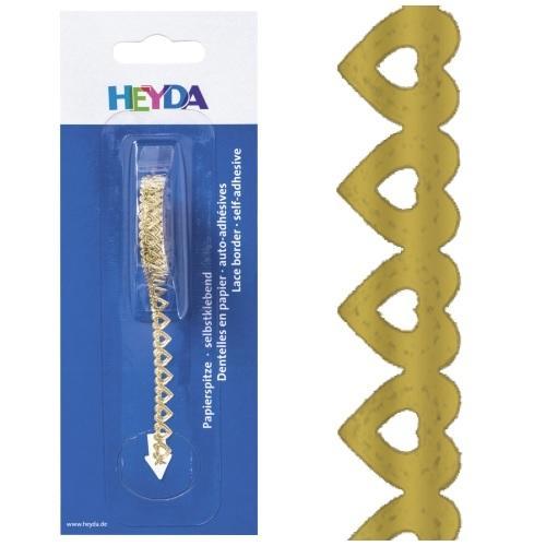 Paberpits 8mm/2m Süda, iseliimuv, kuld, Heyda/5