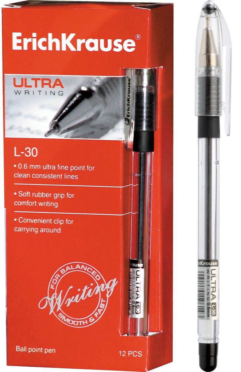 Pastapliiats Erich Krause Ultra L-30 0,6mm must 12/144/1728