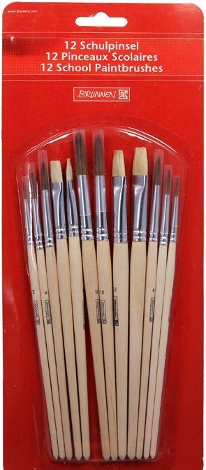 Pintslite kompl. "Kool" 12tk (8+4), Brunnen /12