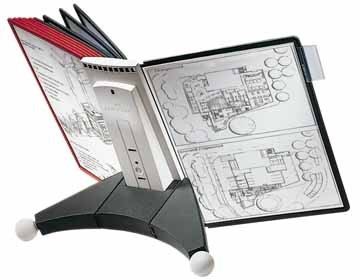 Sirvimisalus A4 Durable Sherpa lauale 10 taskut, must/hall