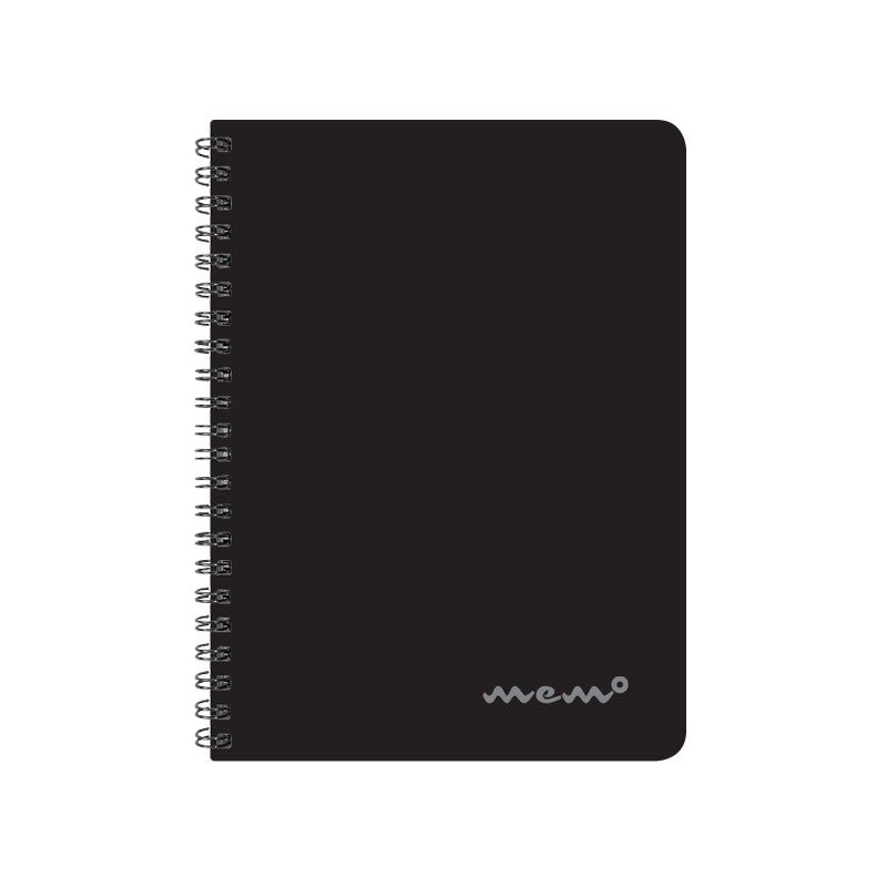 Spiraalkaustik A4/60l ruut Memo plastkaanega, värvivalik Sulemees/8