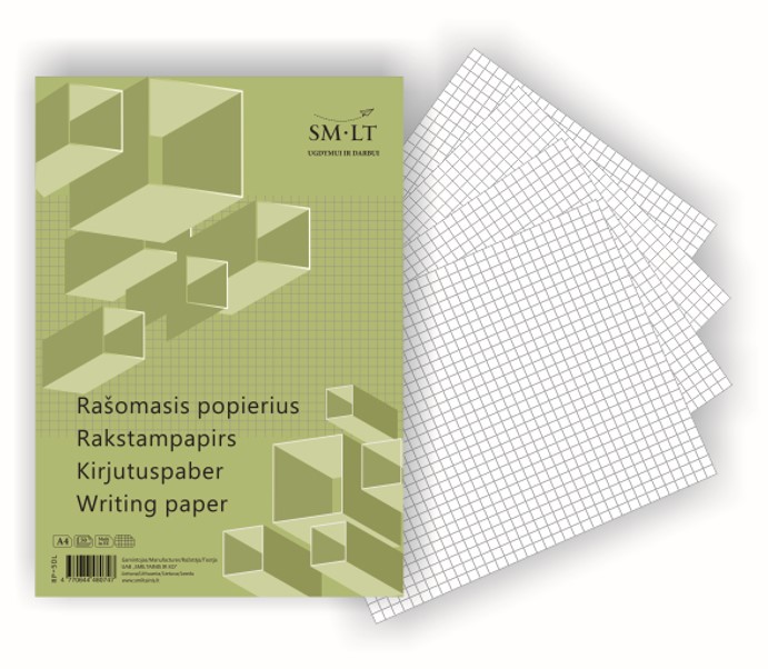 Tarbepaber A4 5x5 ruut 100l Smiltainis