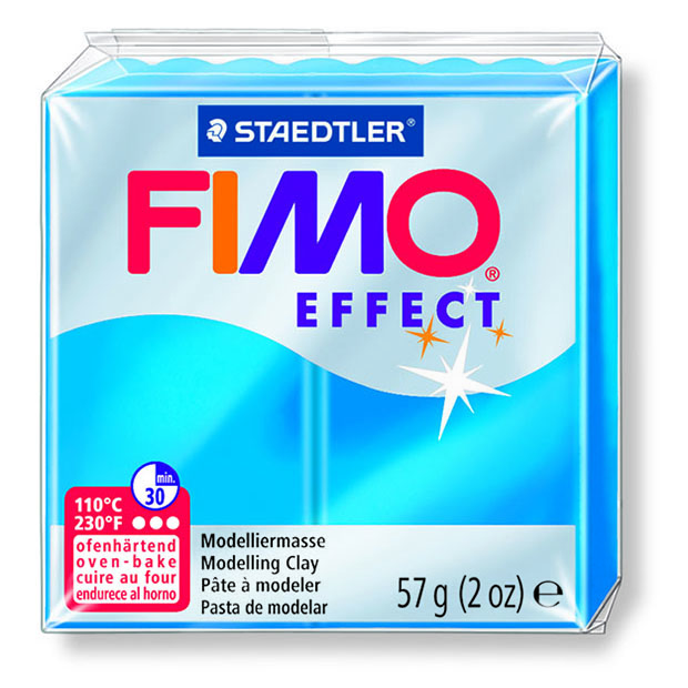 Polümeersavi Effect 57g läbip. sinine, Fimo /6