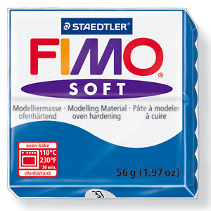Polümeersavi Soft 57g sinine, Fimo /6