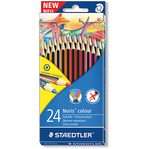 Värvipliiatsid 24 värvi Noris Colour Wopex Staedtler /5
