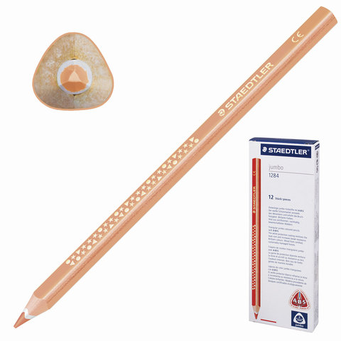 Värvipliiats kolmetahuline Jumbo roosa, Staedtler/12