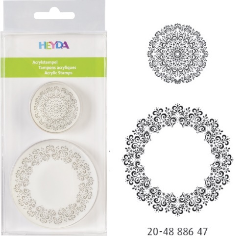 Templite komplekt 2tk, akrüülist ''Motiiv 4'', Heyda/6