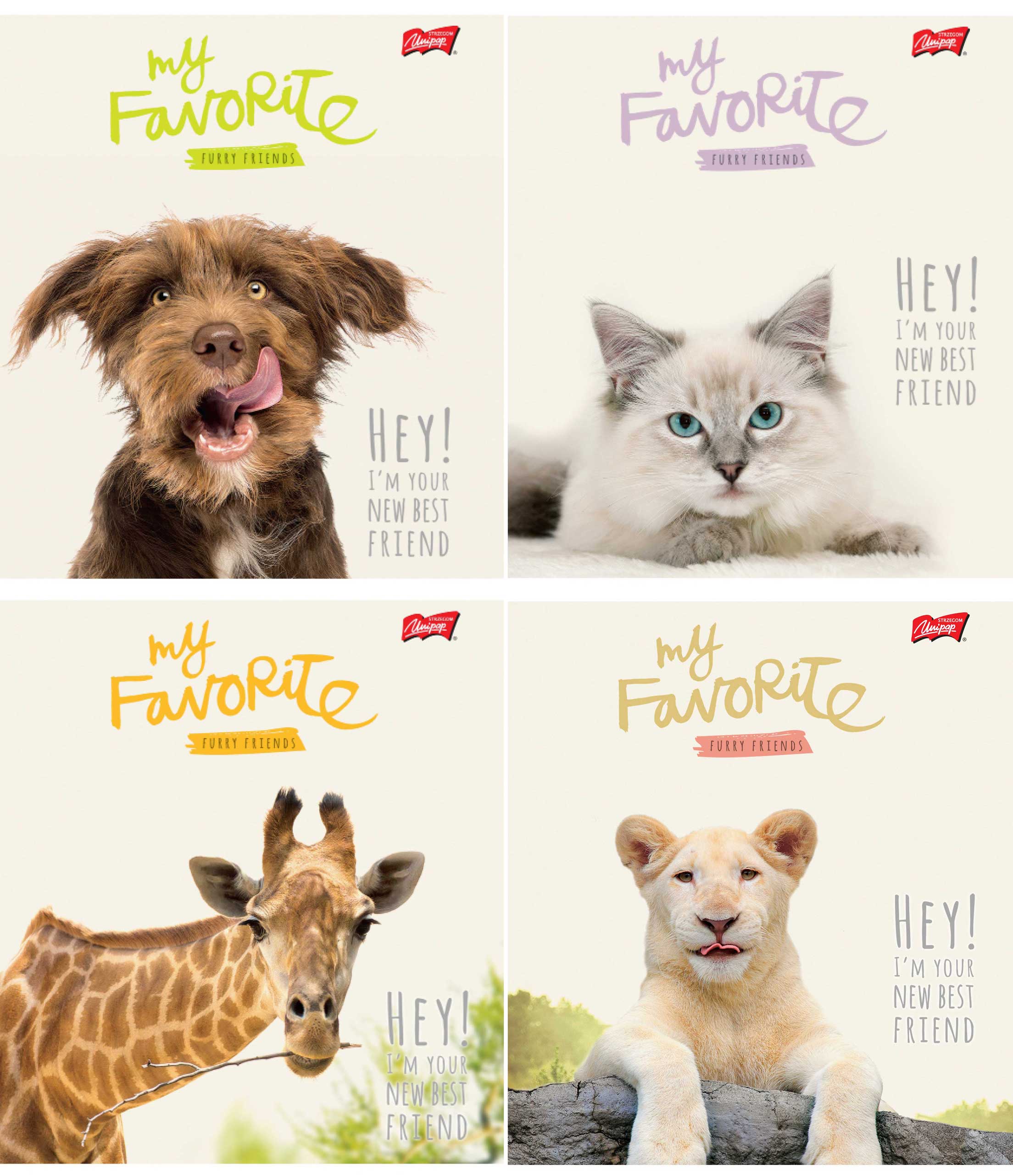 Vihik A5/12l ruut „Hey!“ 4 motiivi 70g, Unipap /25