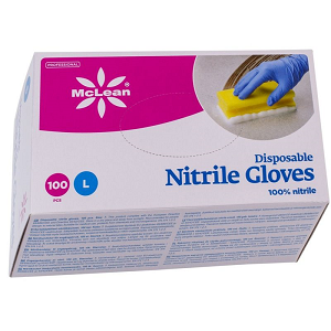 Kummikindad nitriil (S) 100tk/p Feather (sinine)