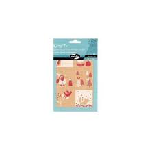 Kingipaki etiketid ''Jõulud'' 6tk lehel 4lehte punane-valge, Maildor /10