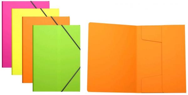 Plastmapp kummiga A4 ''Neoon'' värvivalik, Erich Krause /24