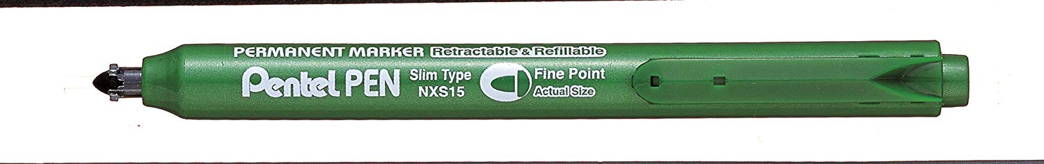 Permanentmarker NXS15 lülitiga 4,5mm roheline, Pentel /12/576