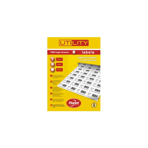 Etiketid Utility A4 70x25,4 100 lehte/33tk lehel