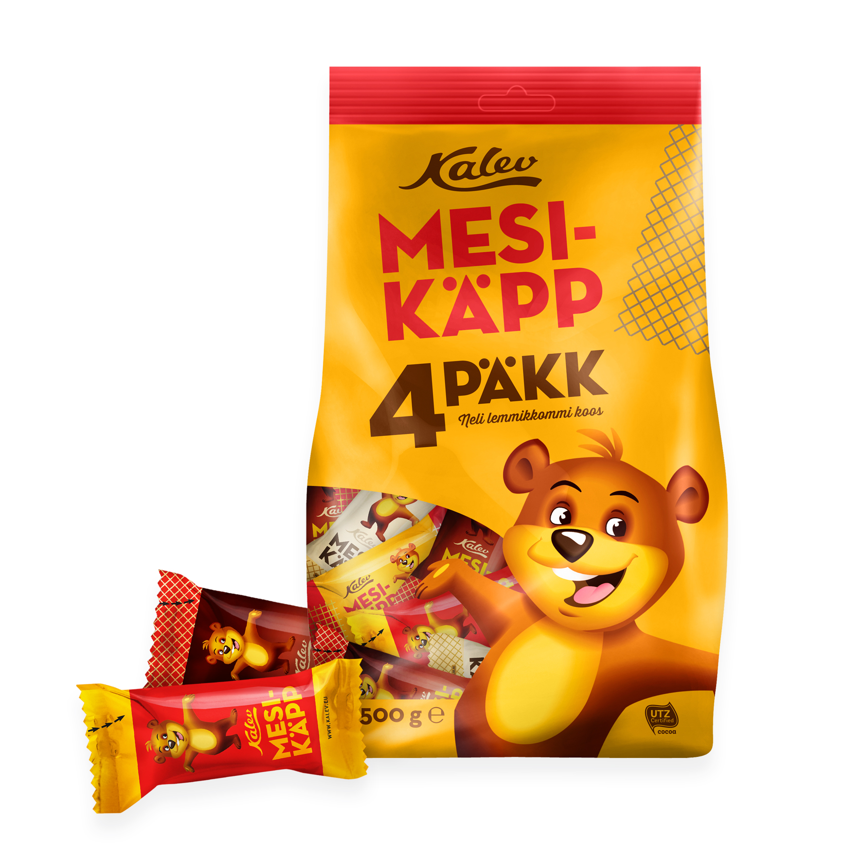 Komm Mesikäpp NeliPäkk 500g Kalev/8