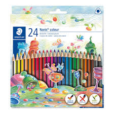 Värvipliiatsid 24 värvi Noris Colour Wopex kolmetahulised Staedtler /5/