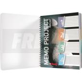 Spiraalkaustik A4/90l joon/ruut, 4 registrit, plastik kaanega, Esselte