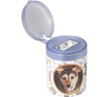 Pliiatsiteritaja 2 avaga ja kaanega ''FoE'' koerakutsikas, konteineriga, Brunnen /12