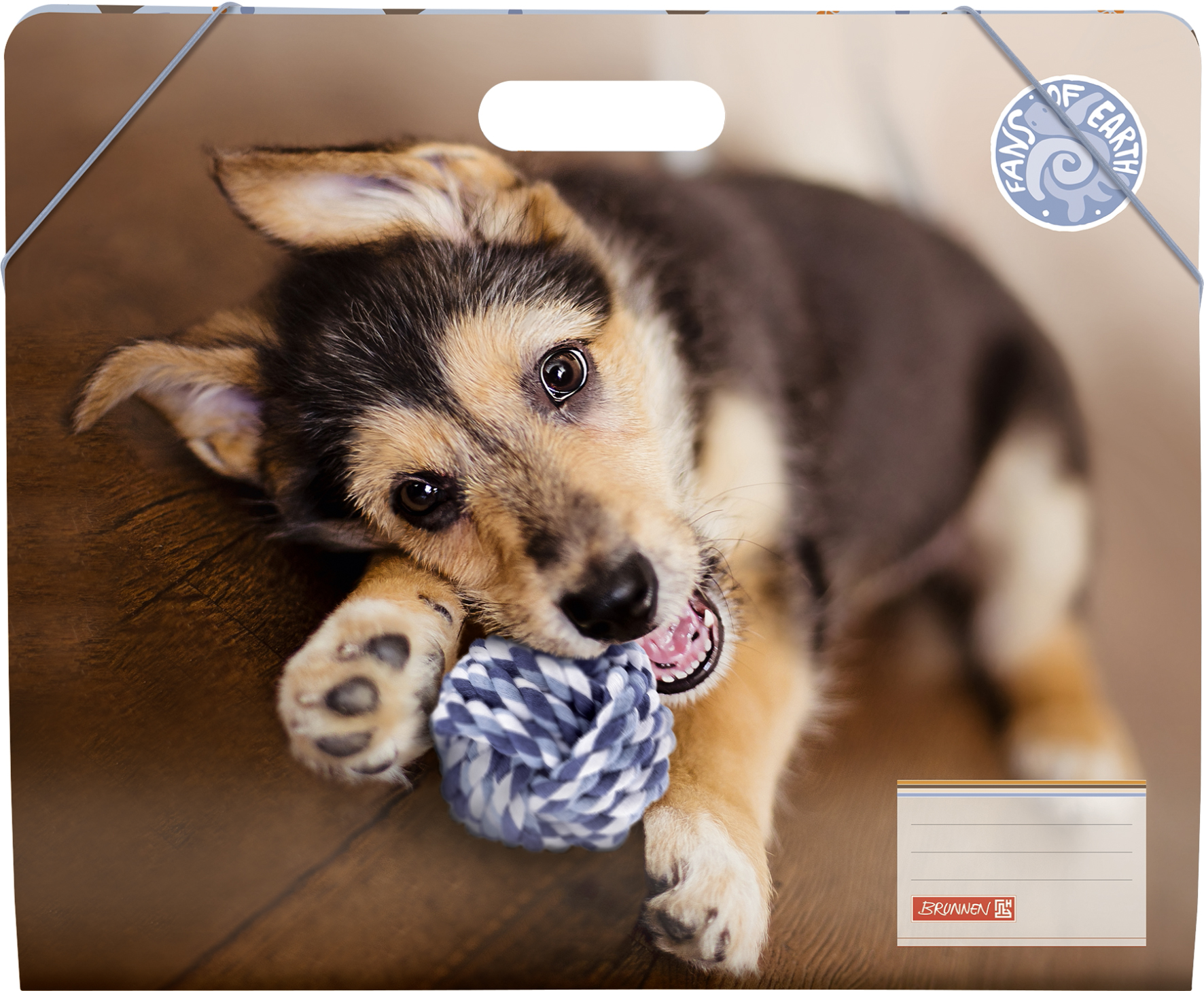 Kartongmapp kummiga Brunnen A3 ''FoE'' 2018 /10