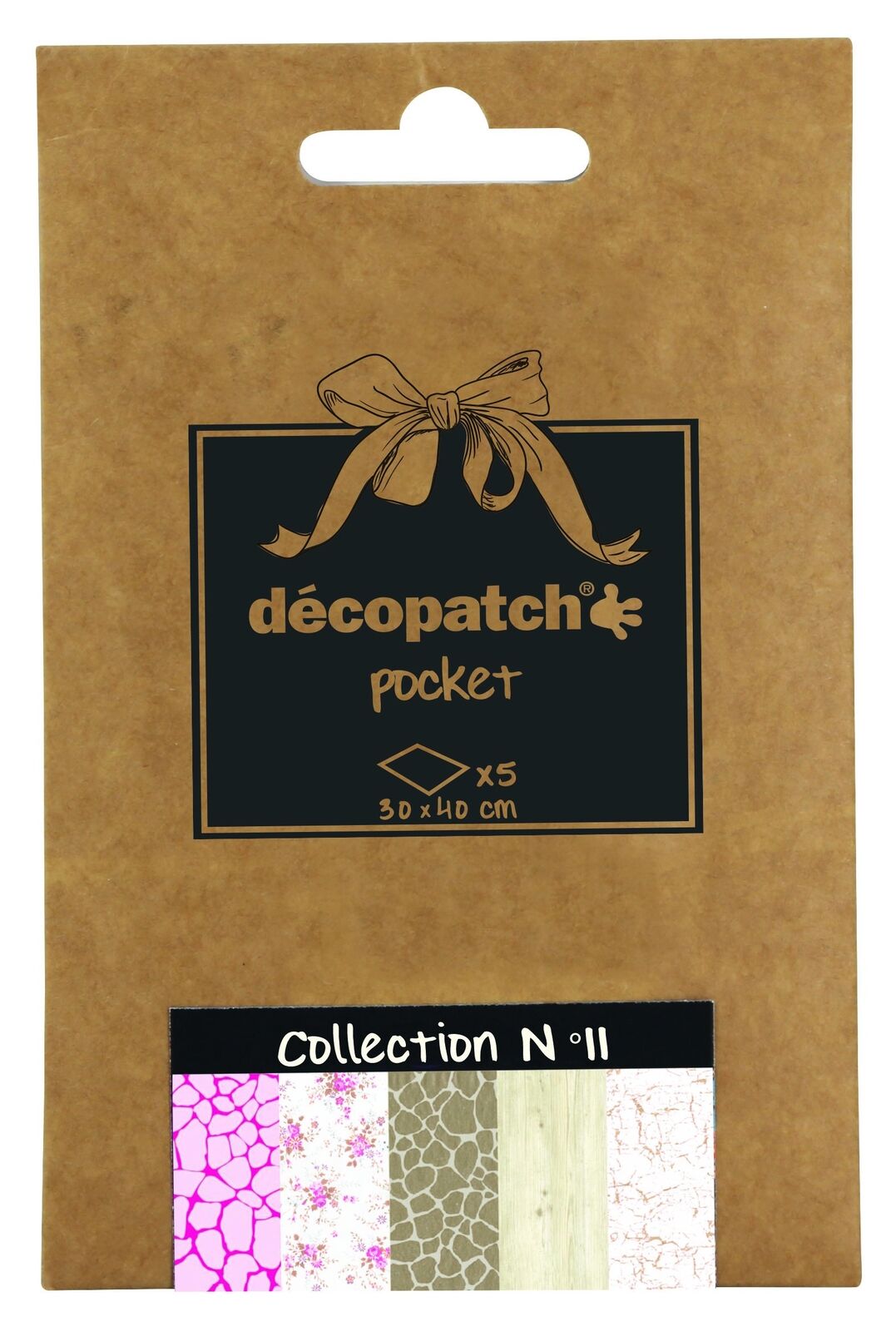 Decopage tehnika paberite kompl. Pocket nr. 11 30x40cm 5tk/pk, Decopatch