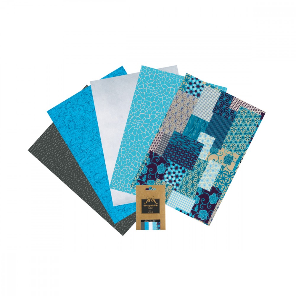 Decopage tehnika paberite kompl. Pocket nr. 8 30x40cm 5tk/pk, Decopatch