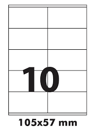 Etiketid Utility A4 105x57 100 lehte/10tk lehel