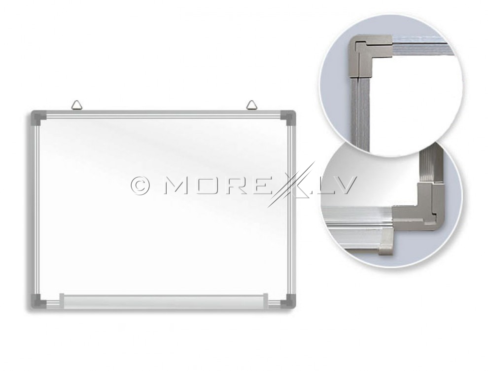 Valge tahvel Forpus 90x120cm magnetpinnaga/aluminium raamiga