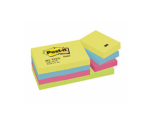 Märkmepaber Post-it 653TFEN 38x51mm Energia 12tk/pk
