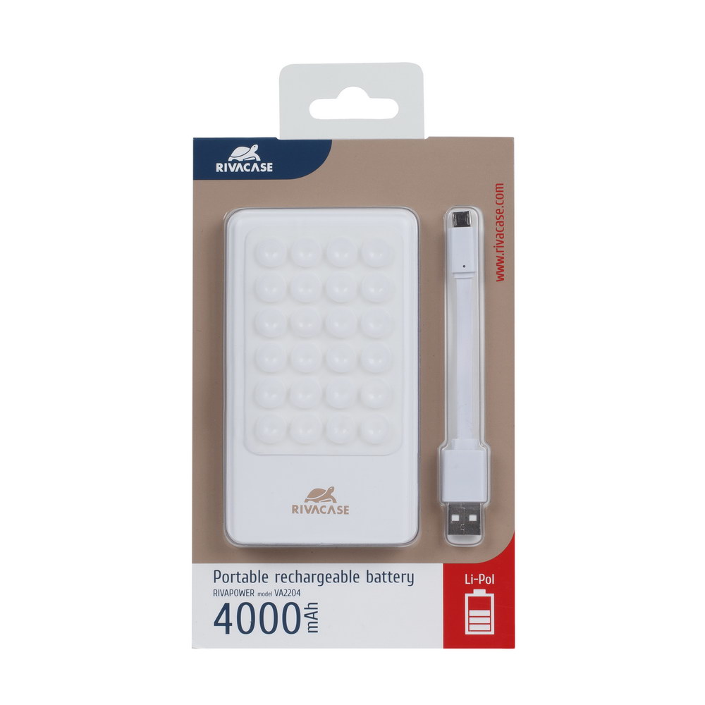 Akupank VA2204 (4000mAh)+juhe Rivacase