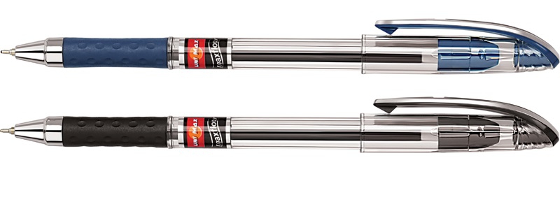 Pastapliiats Maxflow 0,7mm kummeeritud sõrmetoega sinine, Unomax /12