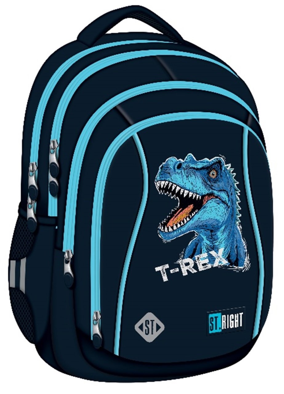 Koolikott/seljakott St.Right 17'' BP04 Blue T-Rex