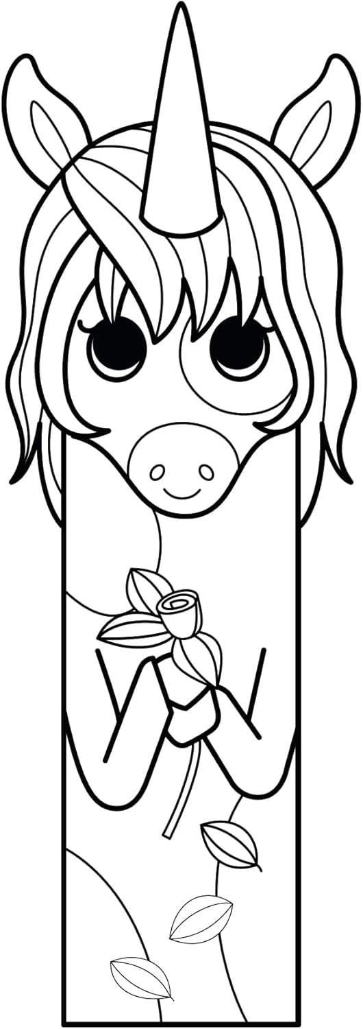 Värvitavad järjehoidjad ''Ükssarvikud'' 24l 250g, Avenue Mandarine /5