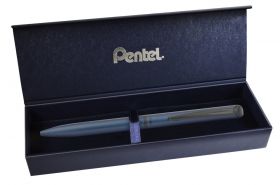 Geelpliiats Energel Sterling tumesinine 0,7mm sinine tint + kinkekarp, Pentel