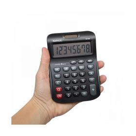 Kalkulaator MJ550 Junior 8 kohta 2-toiteline must 155x110mm, lauale, MAUL